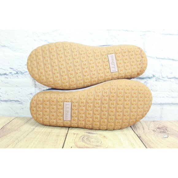 LL Bean Mountain Slippers Moccasin Raw Indigo Size 7 M - Picture 9 of 9